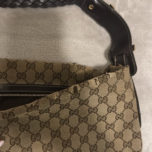 Gucci GG Canvas Studded Hobo - Picture 15 of 16